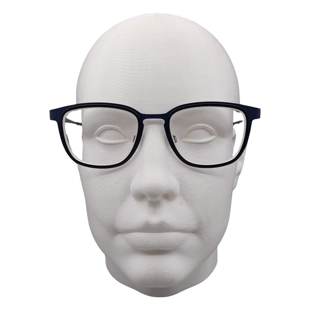 Bevel Sergey 6530 DBDG Navy Blue Titanium Eyeglasses Frames Japan 52-20